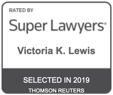 Victoria Lewis Rated by Super Lawyers Selected in 2019